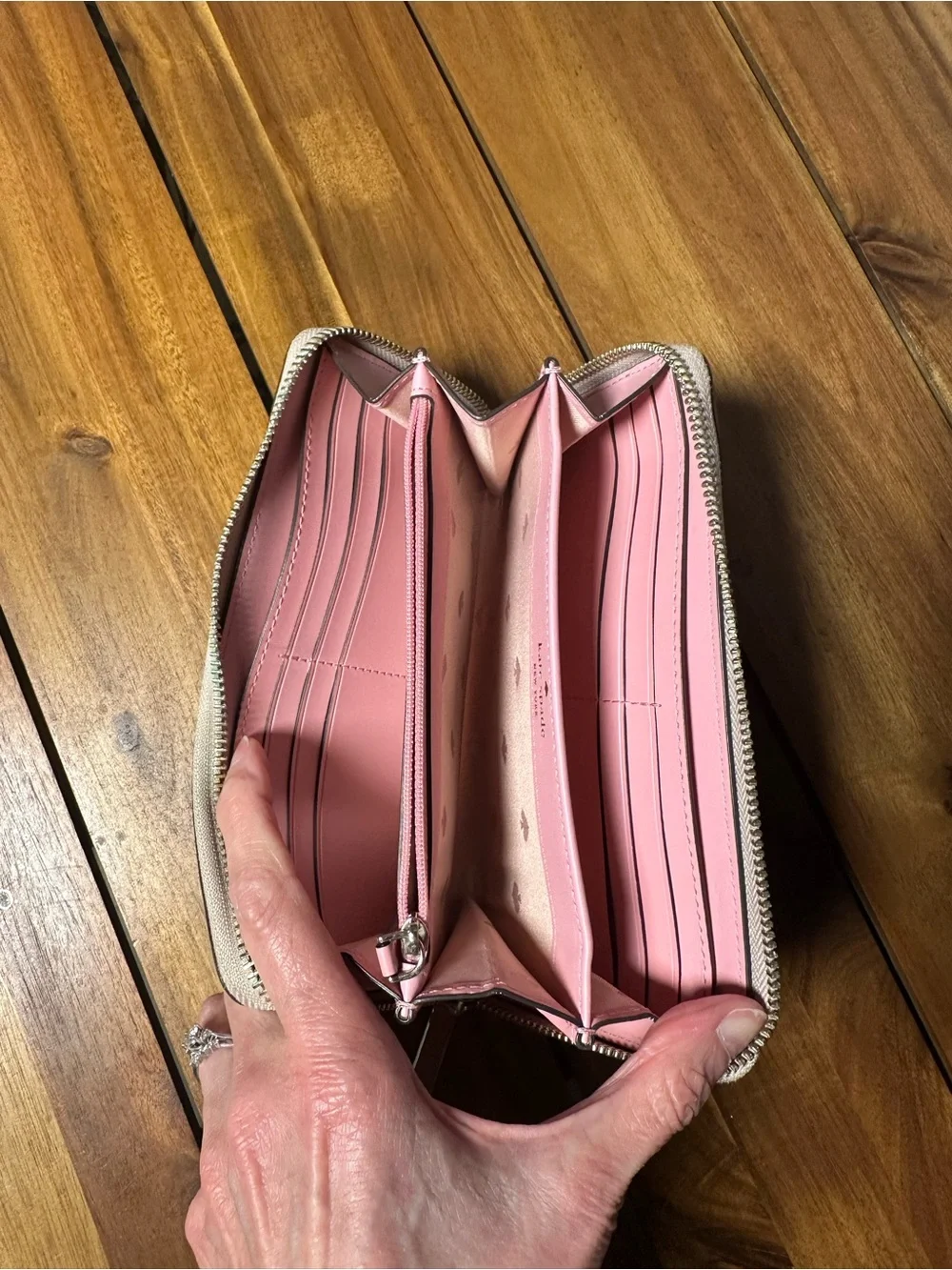 kate spade blush leather